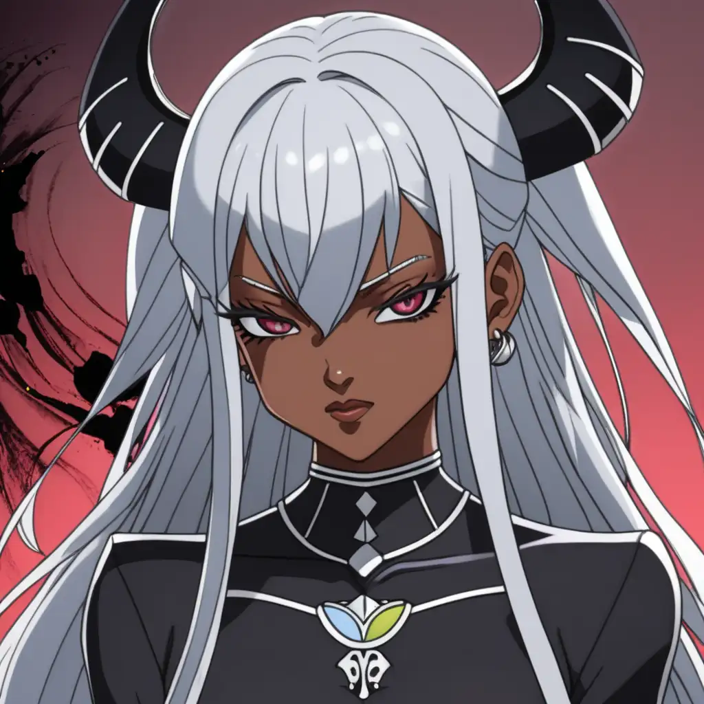 Sinister Black Anime Female Characters