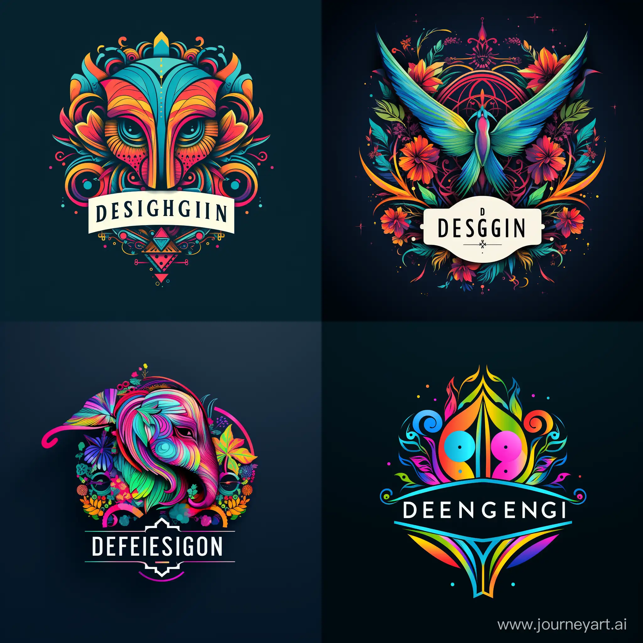 Vibrant-Design-Emblem-with-Bold-DESIGN-Text
