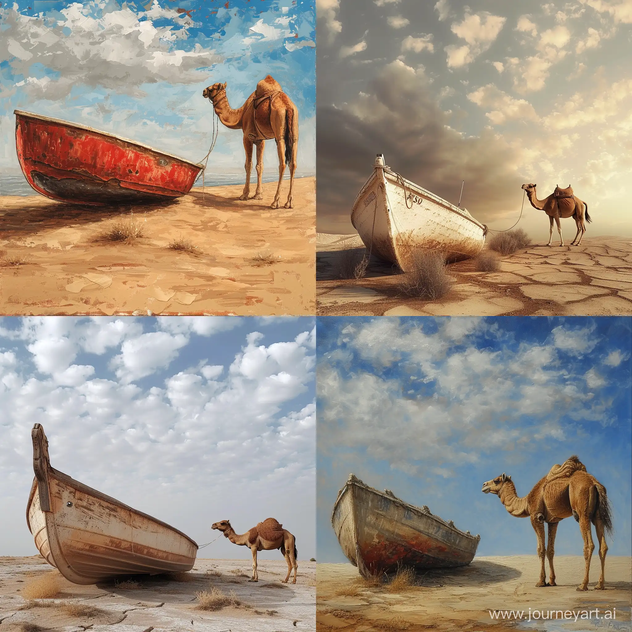 A BOAT AND A CAMEL MET IN THE DESERT