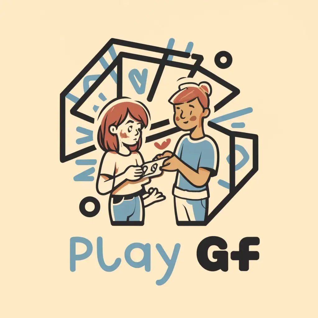 LOGO-Design-For-Playgf-Chat-Room-Girls-and-Boys-Theme-on-Clear-Background