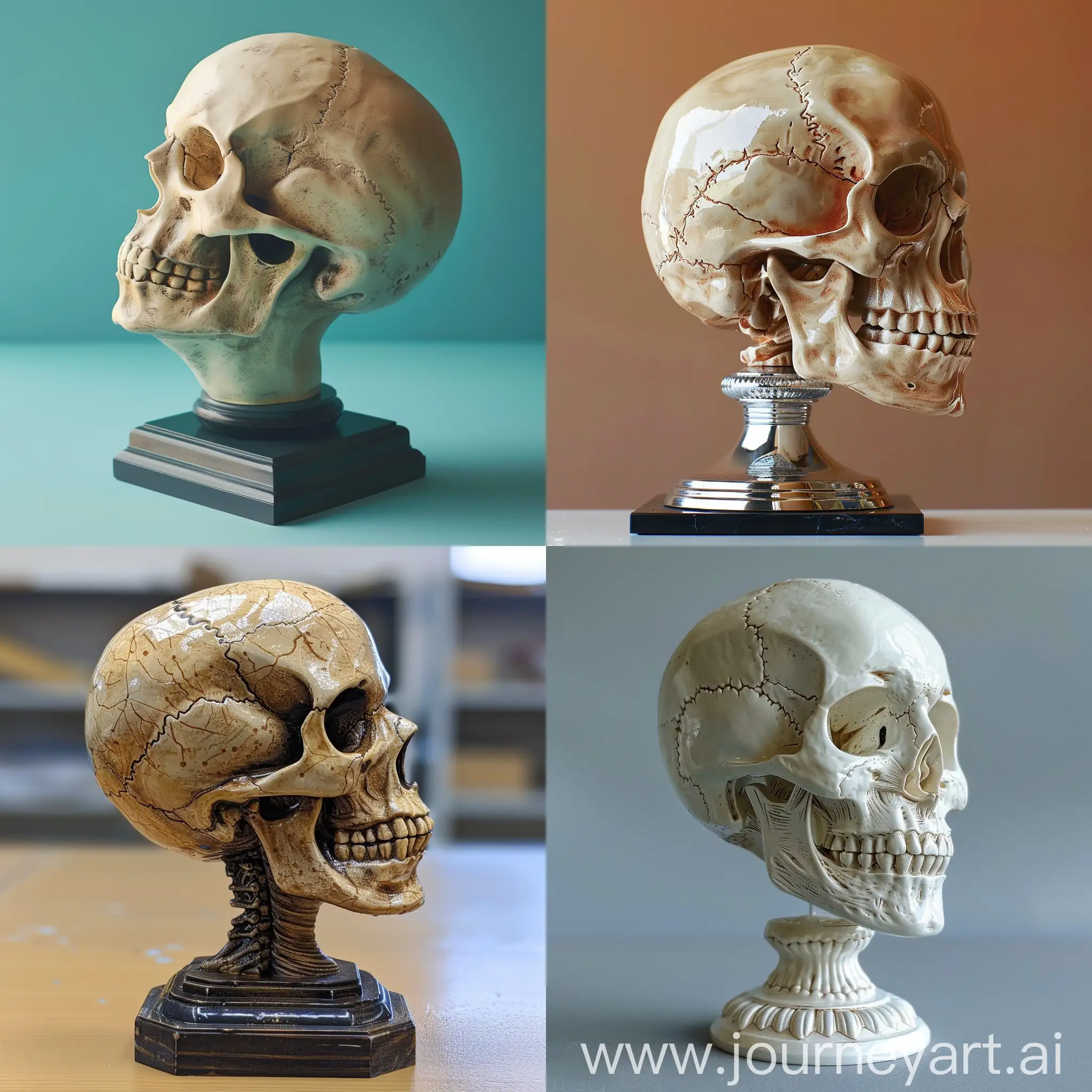  design a trophy shaped like a skull for winner of the anatomy olympiad