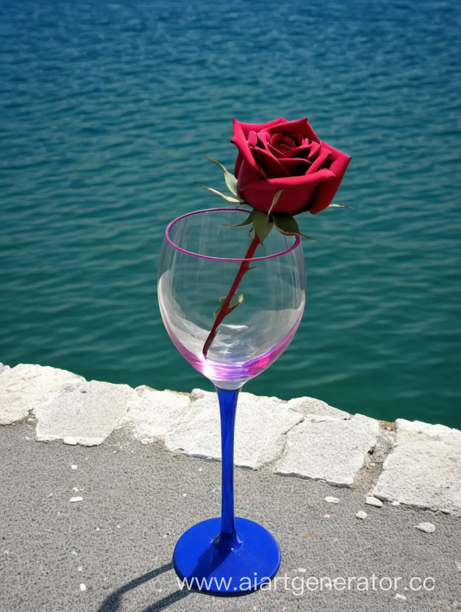 Glass-Rose-on-the-Adriatic-Coast-Tranquil-Beauty-by-the-Sea