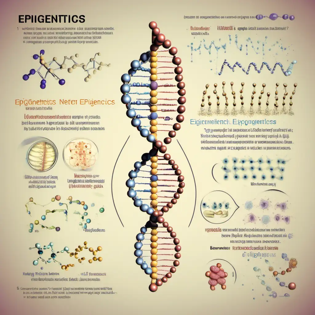 Abstract Representation of Epigenetics Research and Molecular Structures
