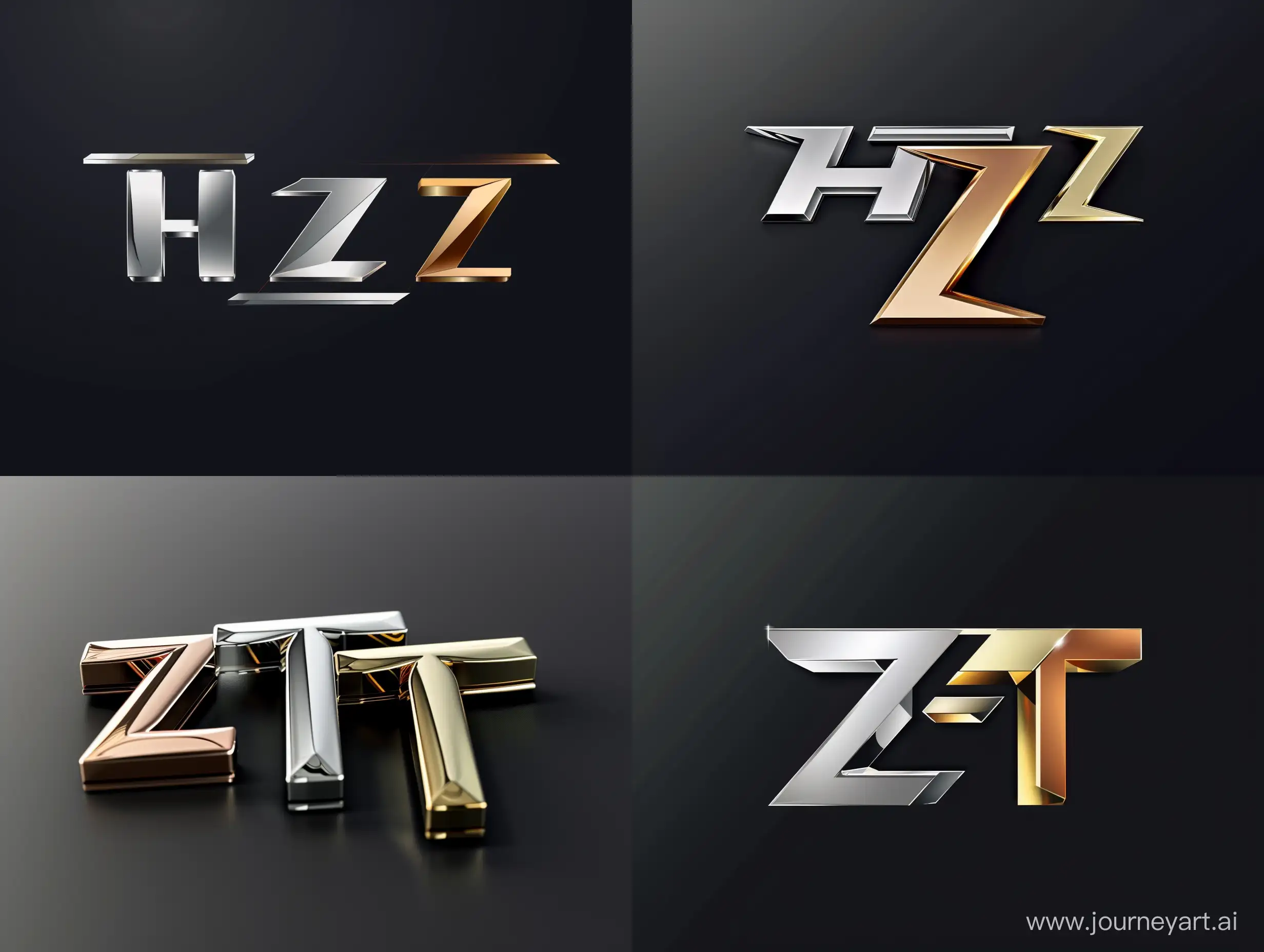 Dynamic-Car-Race-Logo-with-Silver-H-Gold-Z-and-Bronze-T