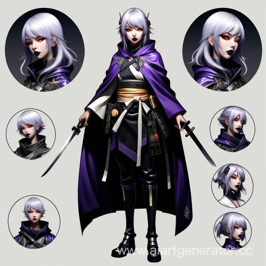 Nico-the-Enigmatic-Antagonist-FullBody-Illustration-with-Cloak-Samurai-Yumi-and-Dagger-Variations