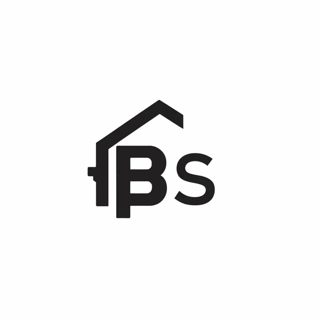 a logo design,with the text "RJ S", main symbol:house, keys, silhouette,Minimalistic,be used in Finance industry,clear background