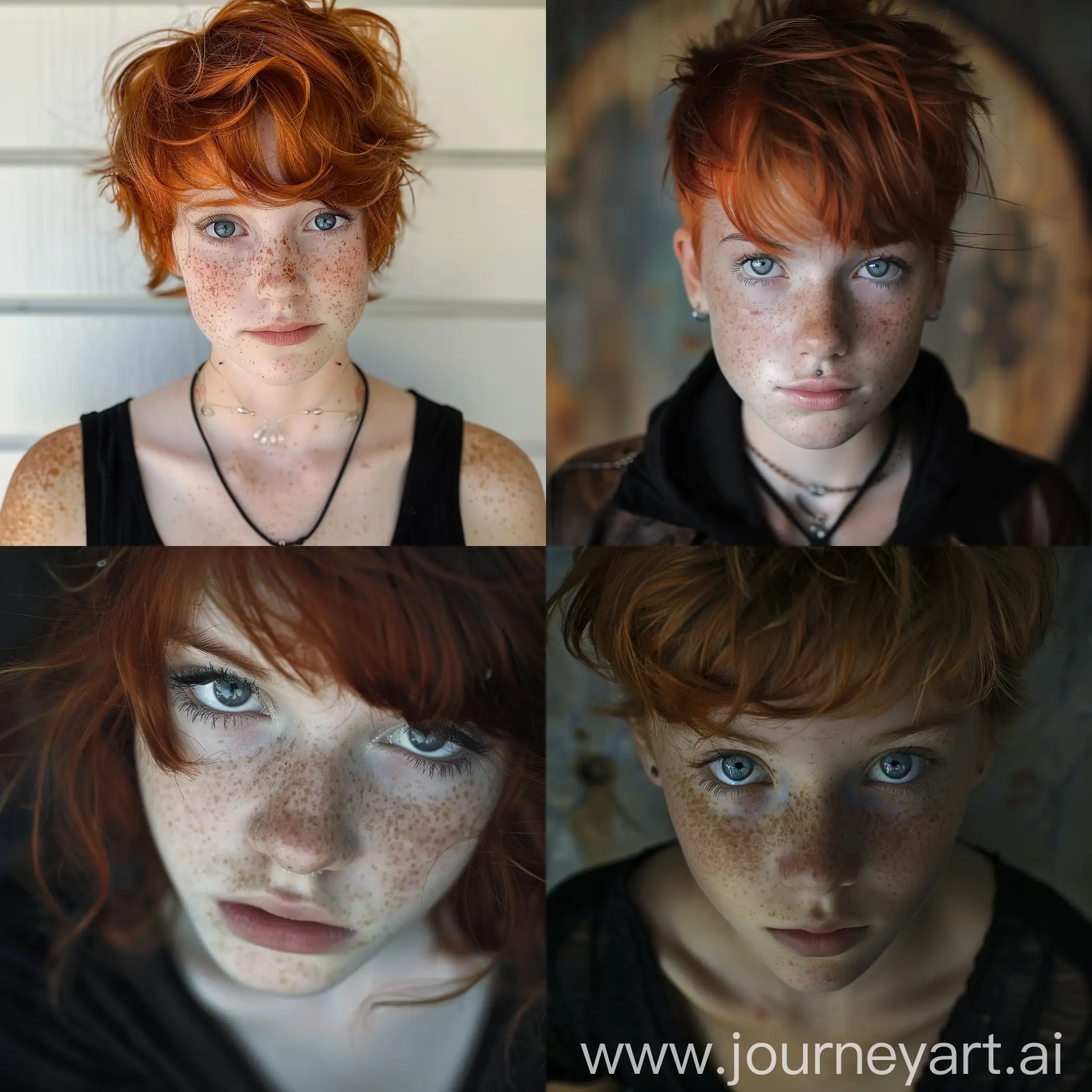 Goth-Pixie-Teen-with-Red-Hair-and-Freckles-in-Icy-Blue-Gaze