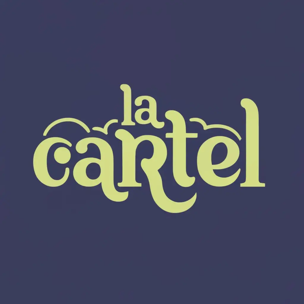 logo, food, with the text "LA Cartel", typography