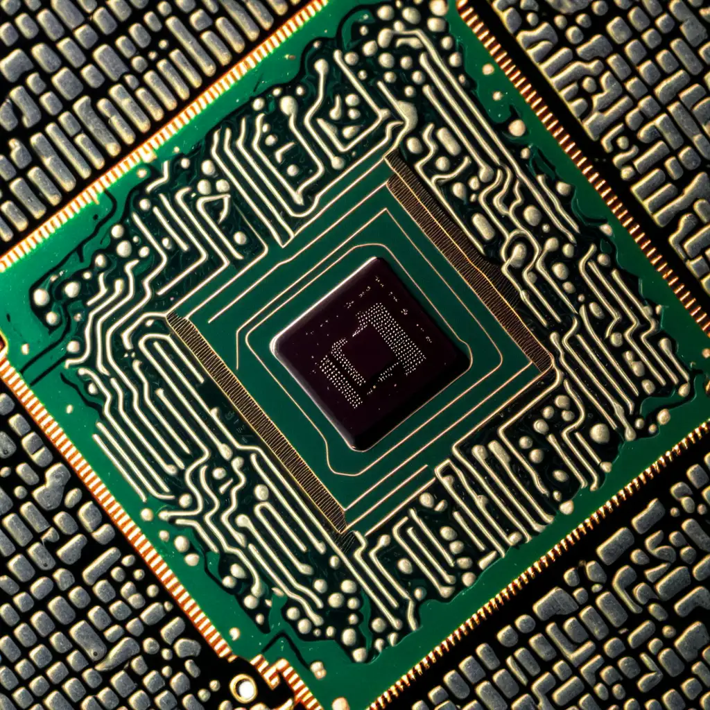 Microcosm of the Chip Intricate Circuitry Unveiled