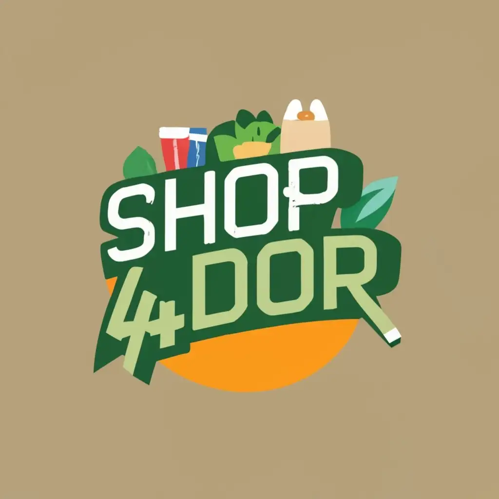 logo, Grocery, with the text "Shop4Door", typography, be used in Technology industry