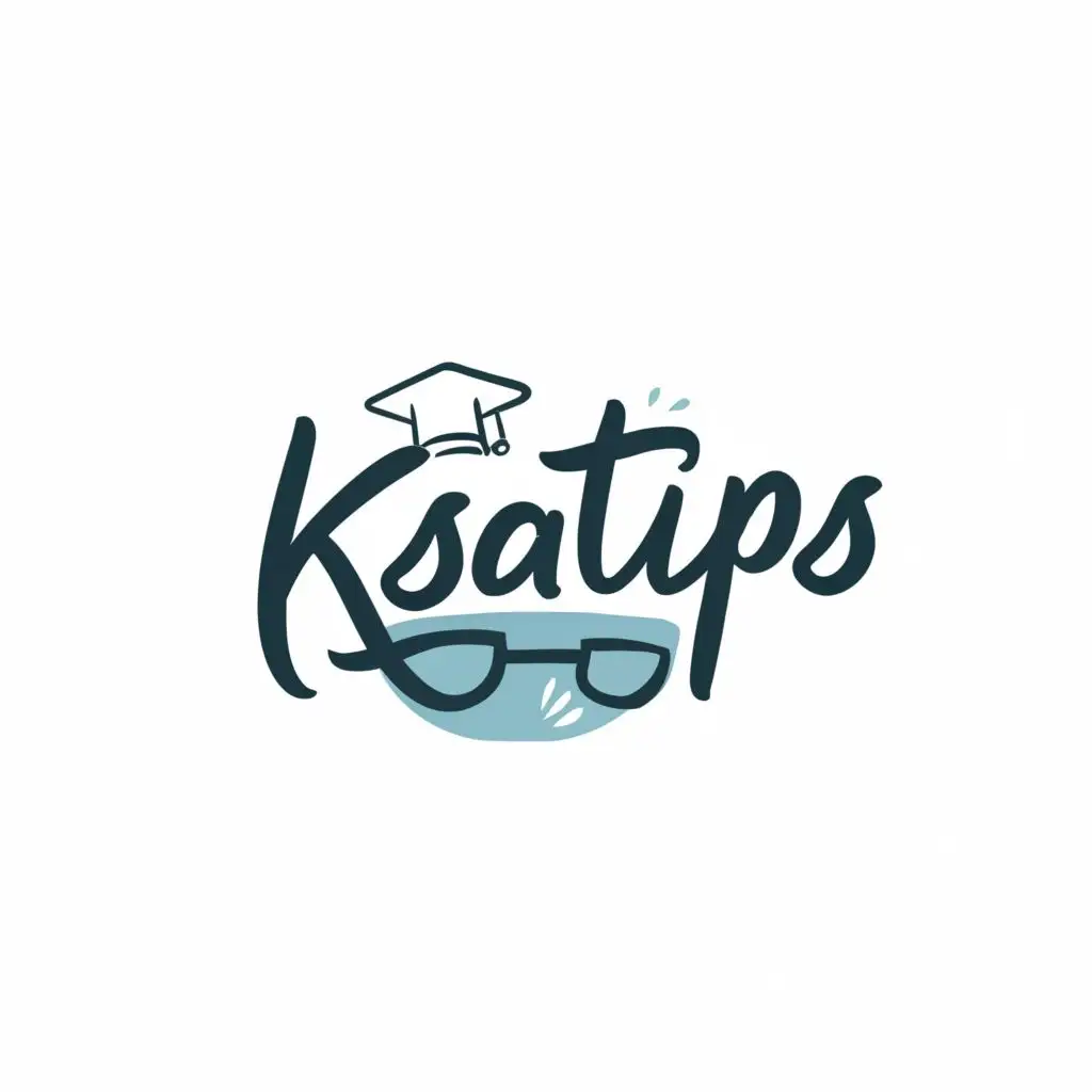 logo, Website, with the text "KsaTips", typography