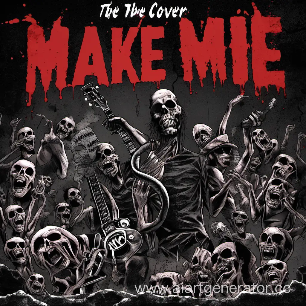 Обложка для кавера "Make me wanna die" в стиле рок
