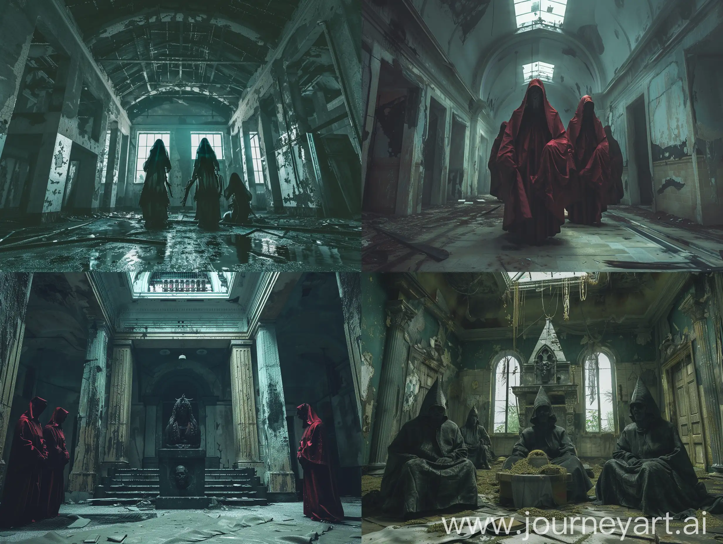 Dark-Ritual-Cultists-Summoning-Ancient-Deity-in-Abandoned-Asylum