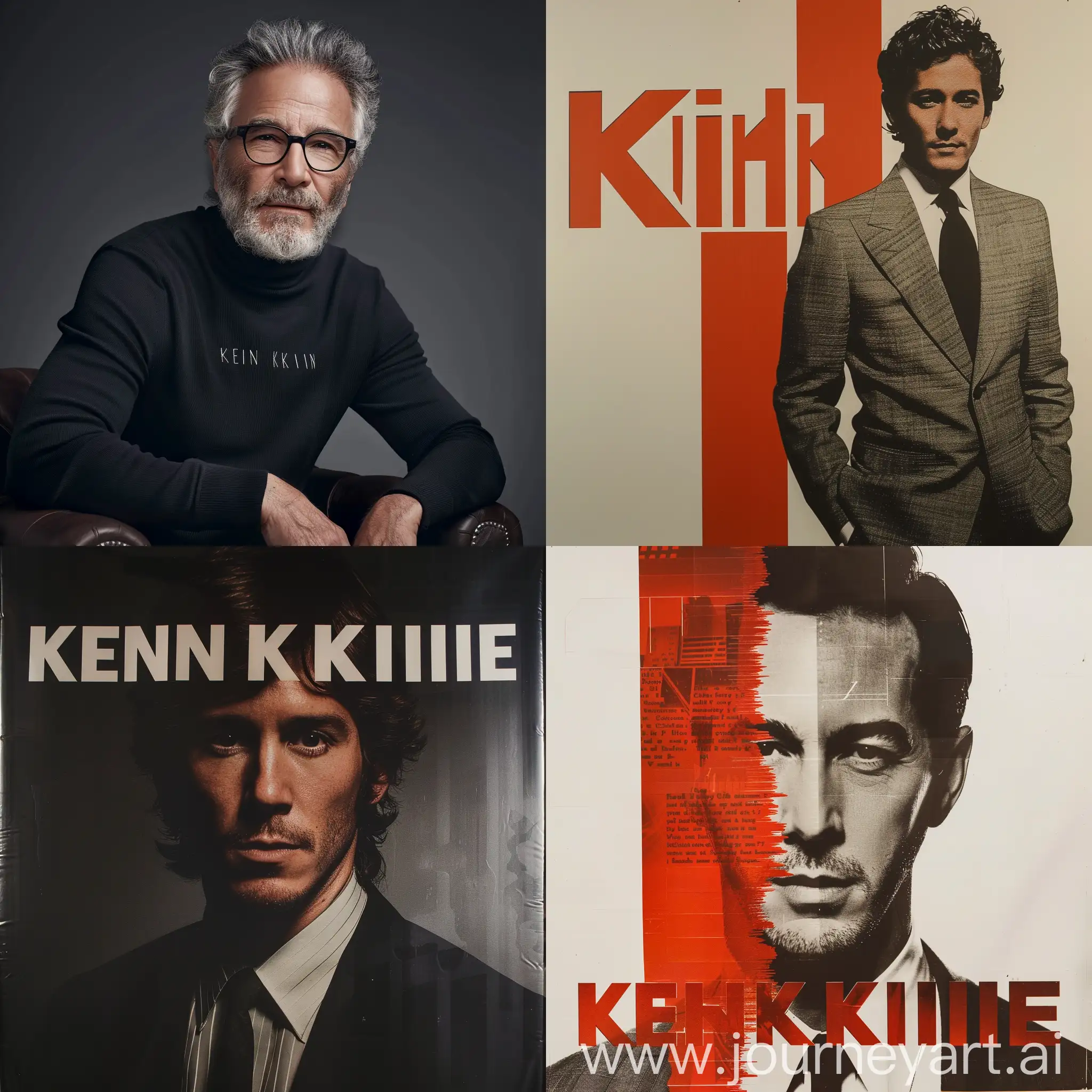 an ad for "Kevin Kline" similar to the company "Calvin Klein"