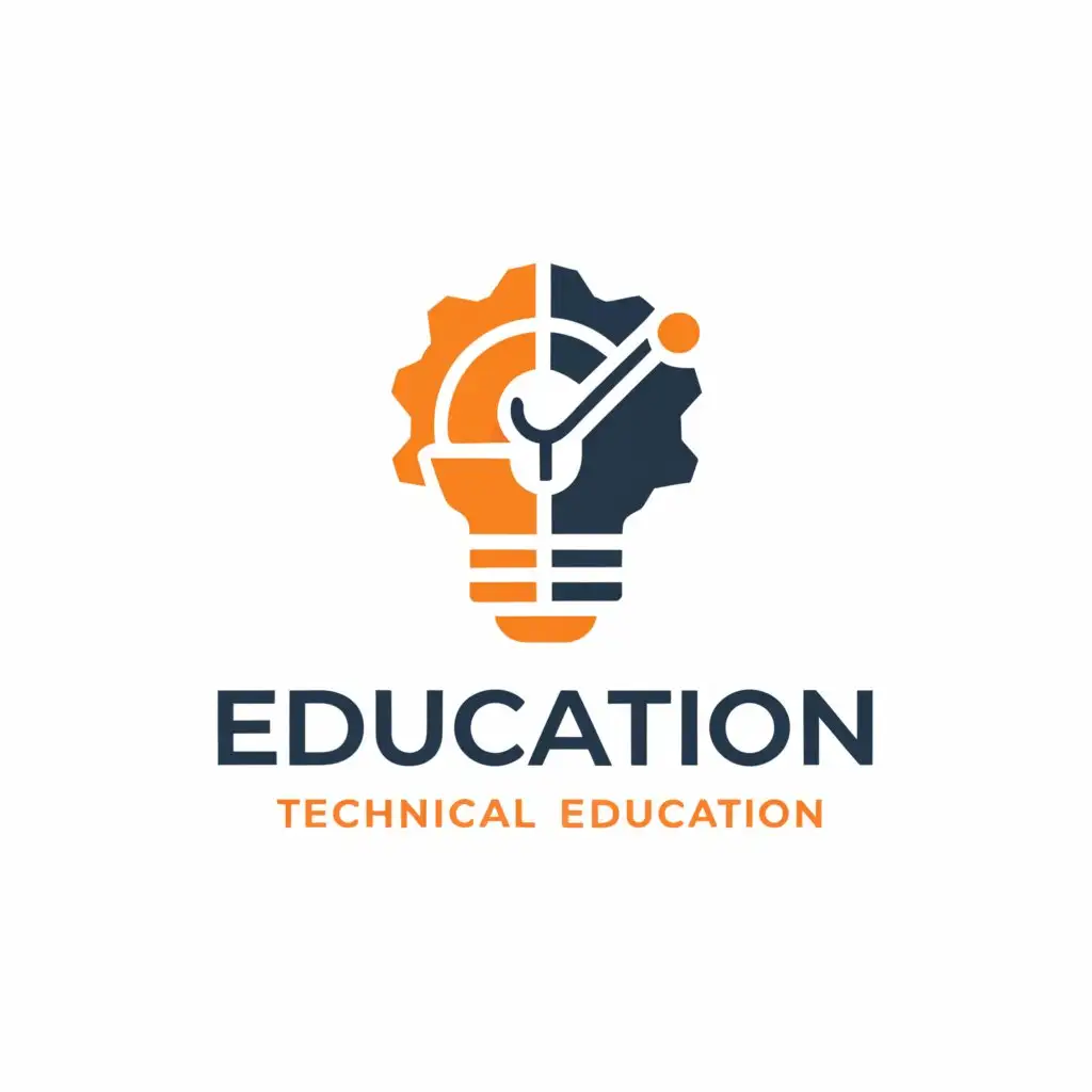 a logo design,with the text "Education", main symbol:Technical education,complex,be used in Education industry,clear background