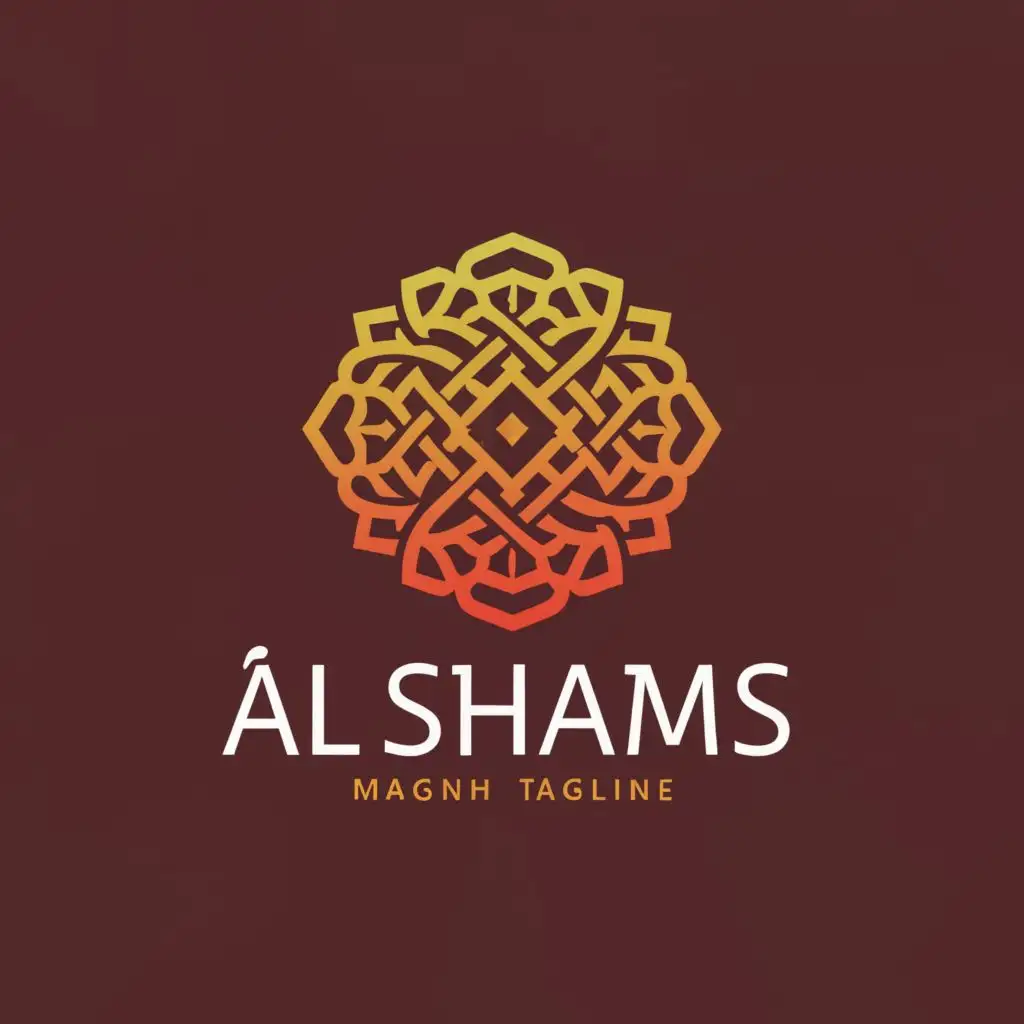 a logo design,with the text "Al Shams ", main symbol:Saree,Moderate,clear background