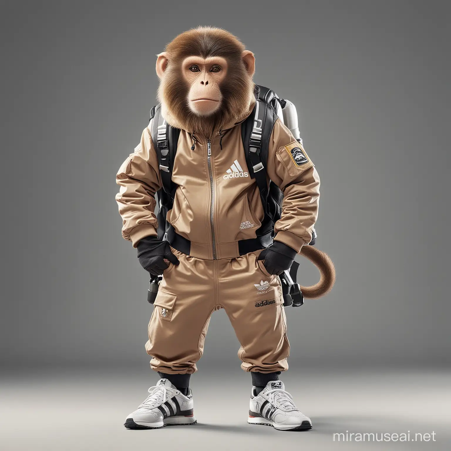 Adidas Tracksuit Monkey with Jetpack