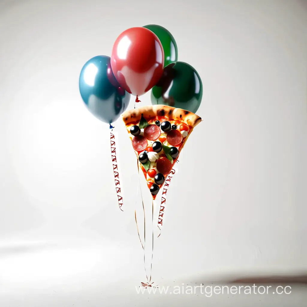 pizza, happy birthday, party, main pizza, white background, balloon, pizza balloon, happy, congratuation