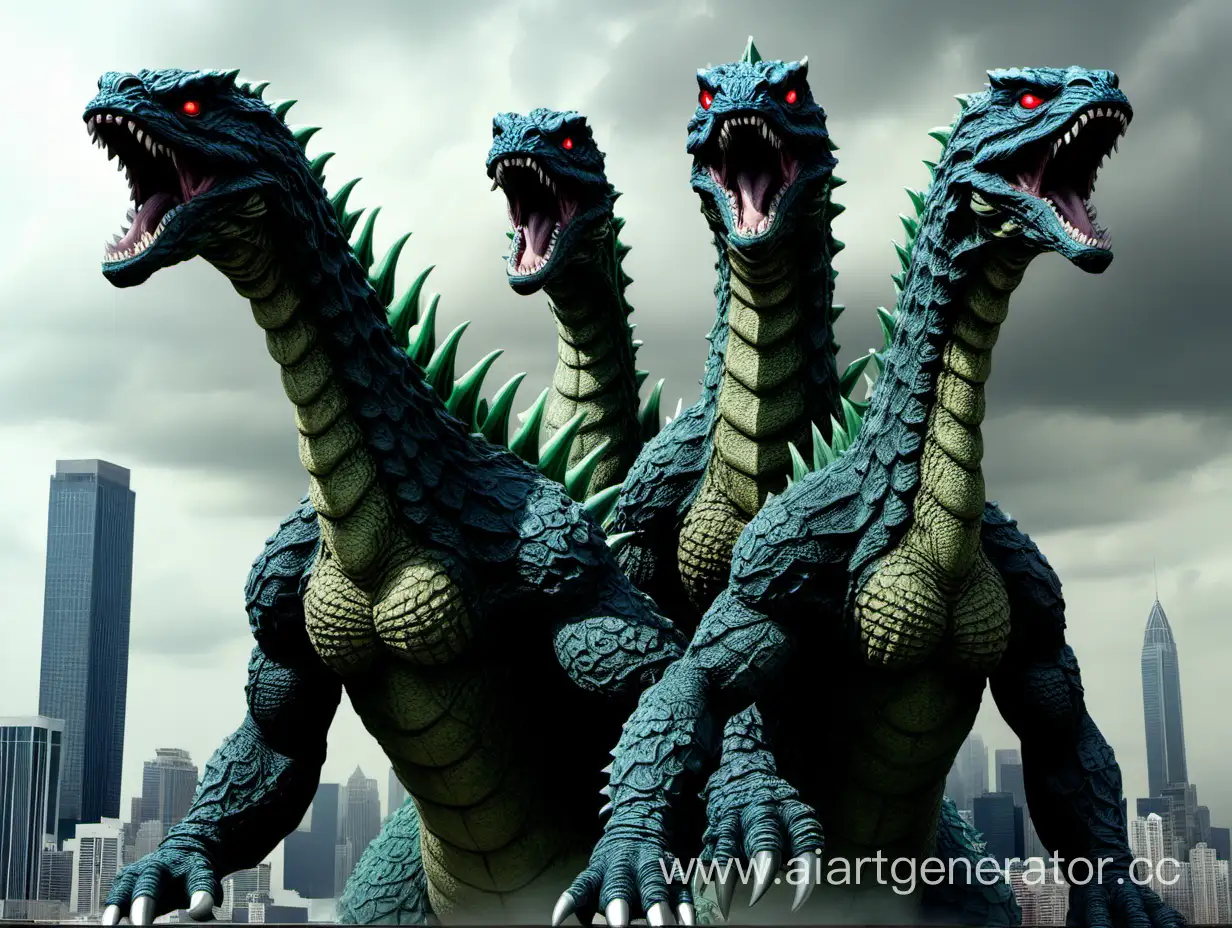 Monstrous-Fusion-ThreeHeaded-Hydra-Godzilla-Hybrid