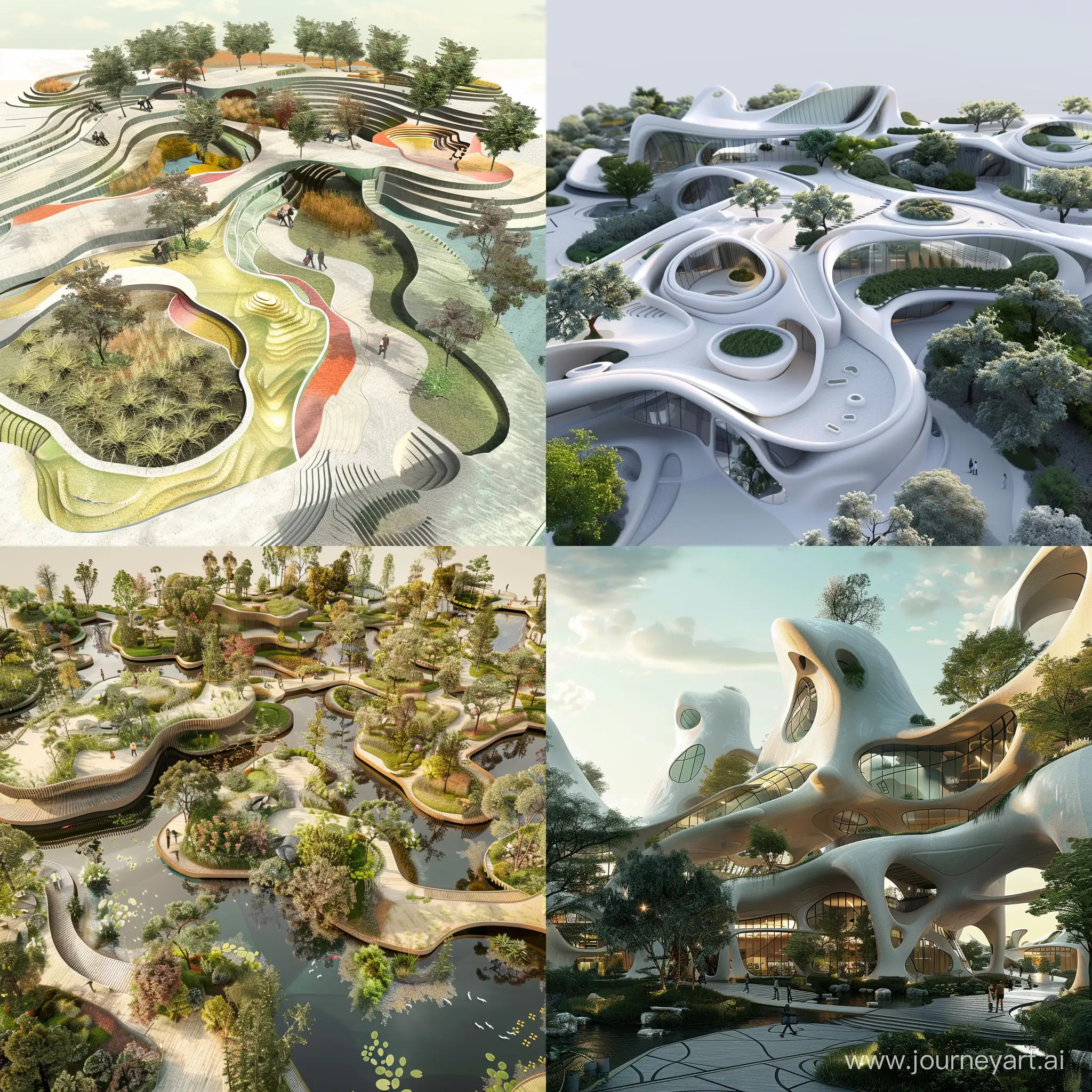 An organic landscape design for an innovation and art city