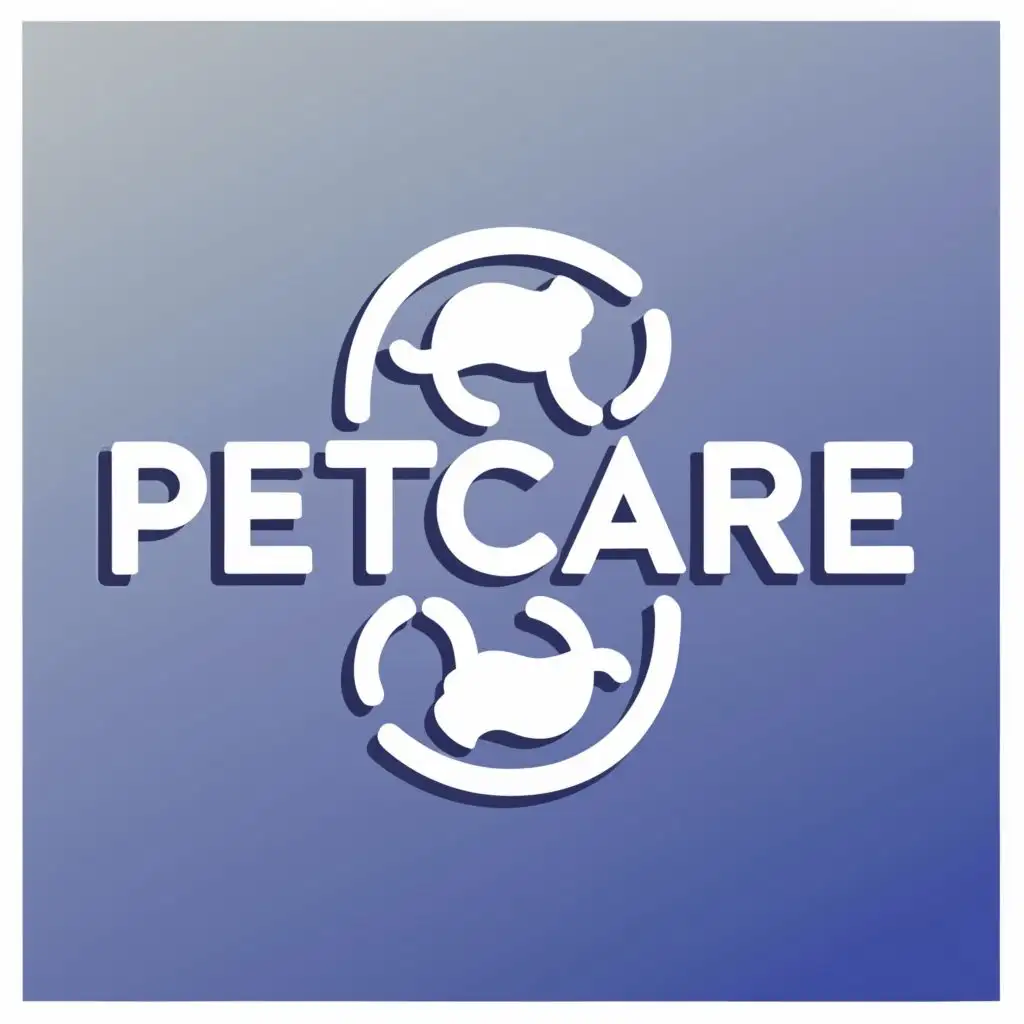 a logo design,with the text "PetCare", main symbol:Dogs and cats,Moderate,clear background