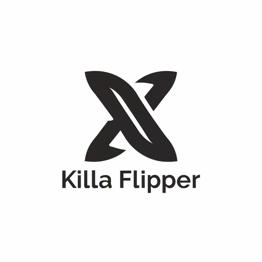 a logo design,with the text "Killa Flipper", main symbol:Killa Flipper,Minimalistic,be used in Finance industry,clear background