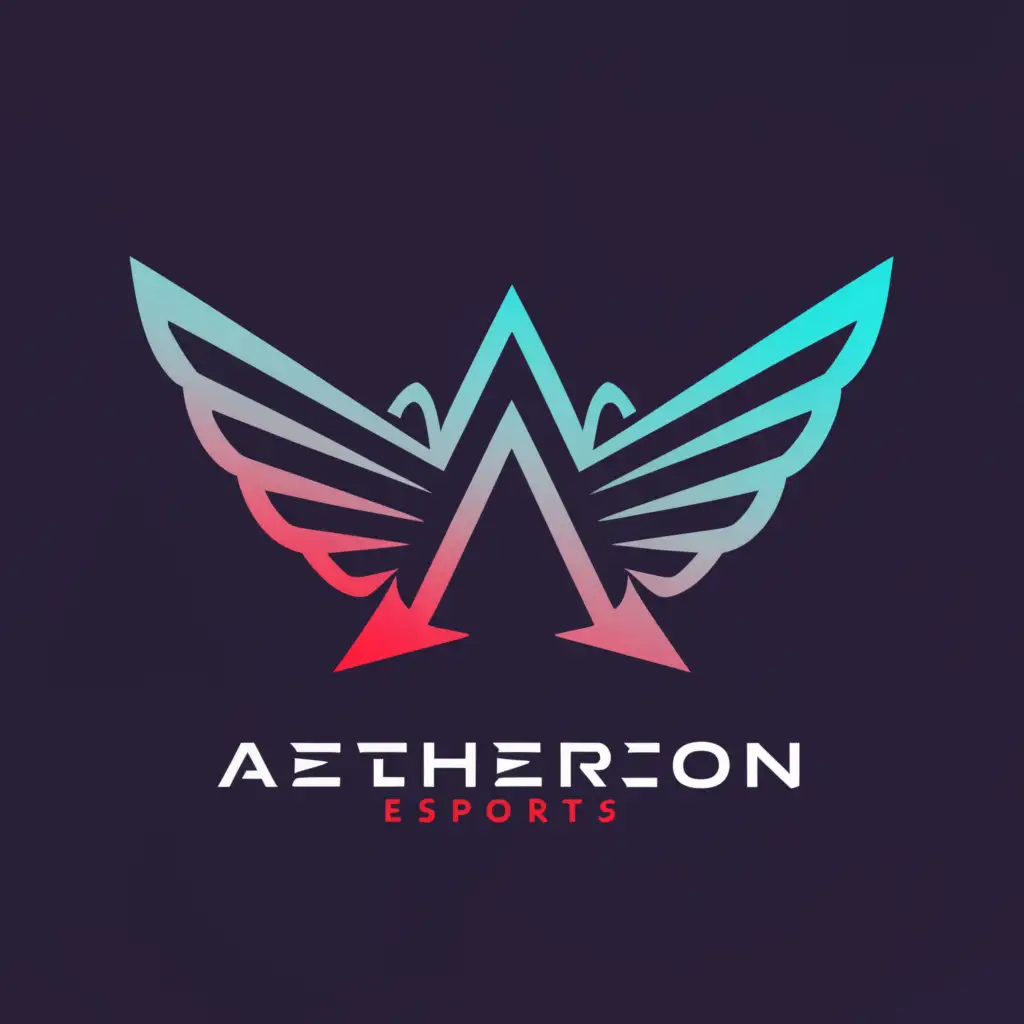 a logo design,with the text "Aetheron", main symbol:Esports
Structure
Overwatch,complex,clear background