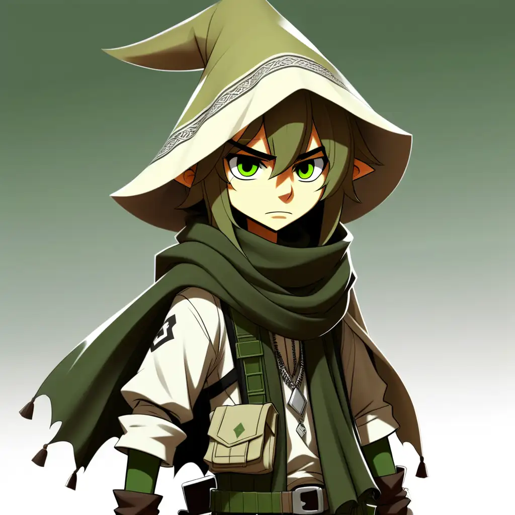 Snufkin in Elsword Art Style Bohemian Wanderer with Shemagh and Czech M60 Gear