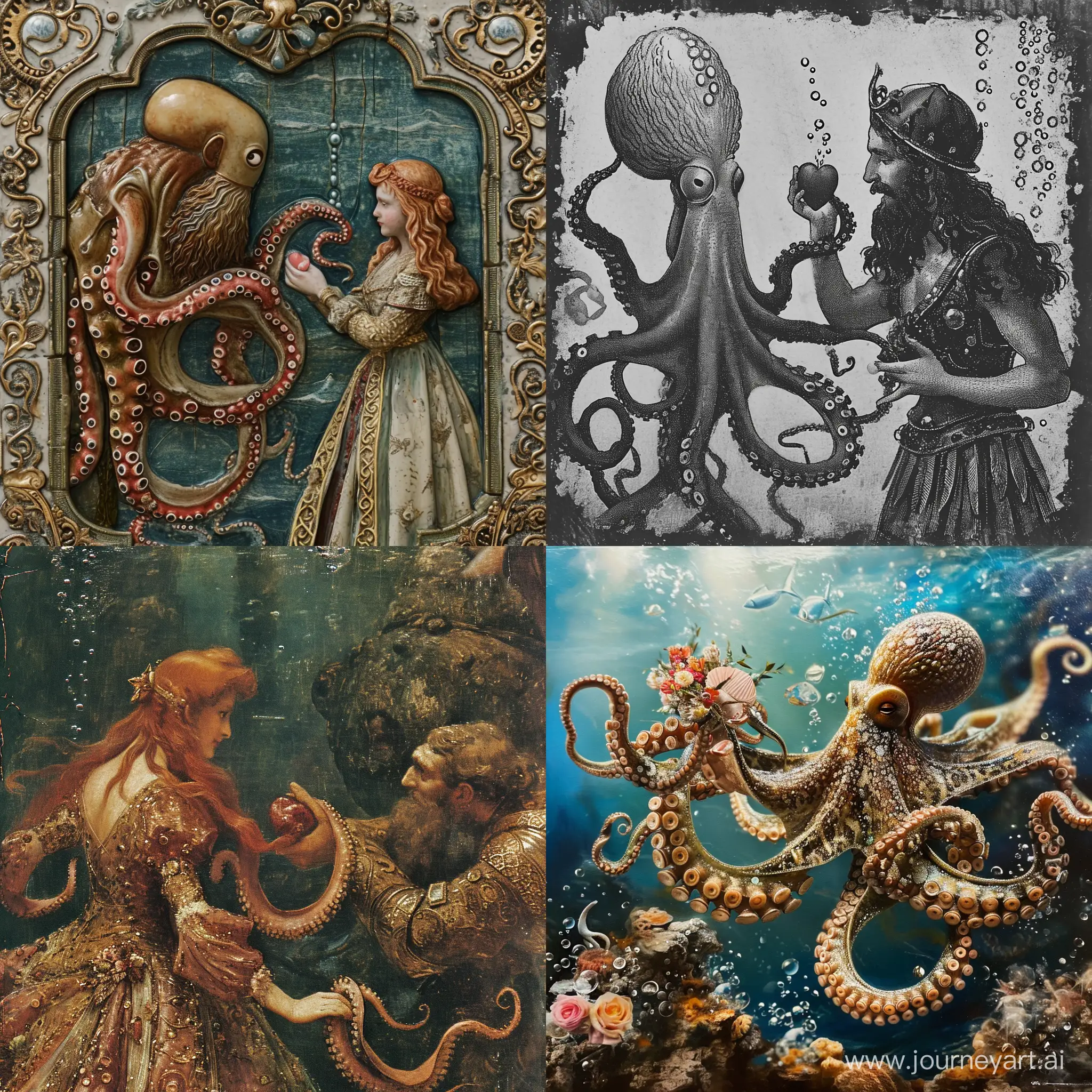 Octopus-Seeks-Blessing-from-King-Poseidon-for-Royal-Union