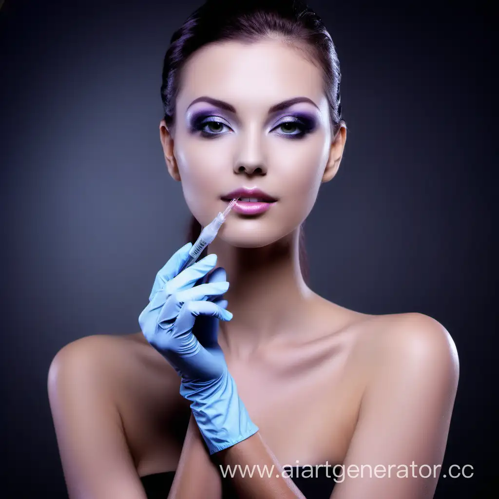 advertising for cosmetologists showing a supplier of products for injection cosmetology