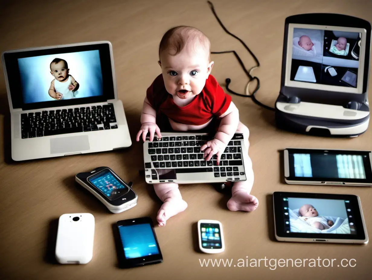 Modern-Gadgets-and-Cute-Babies-TechFriendly-Parenting-Moments