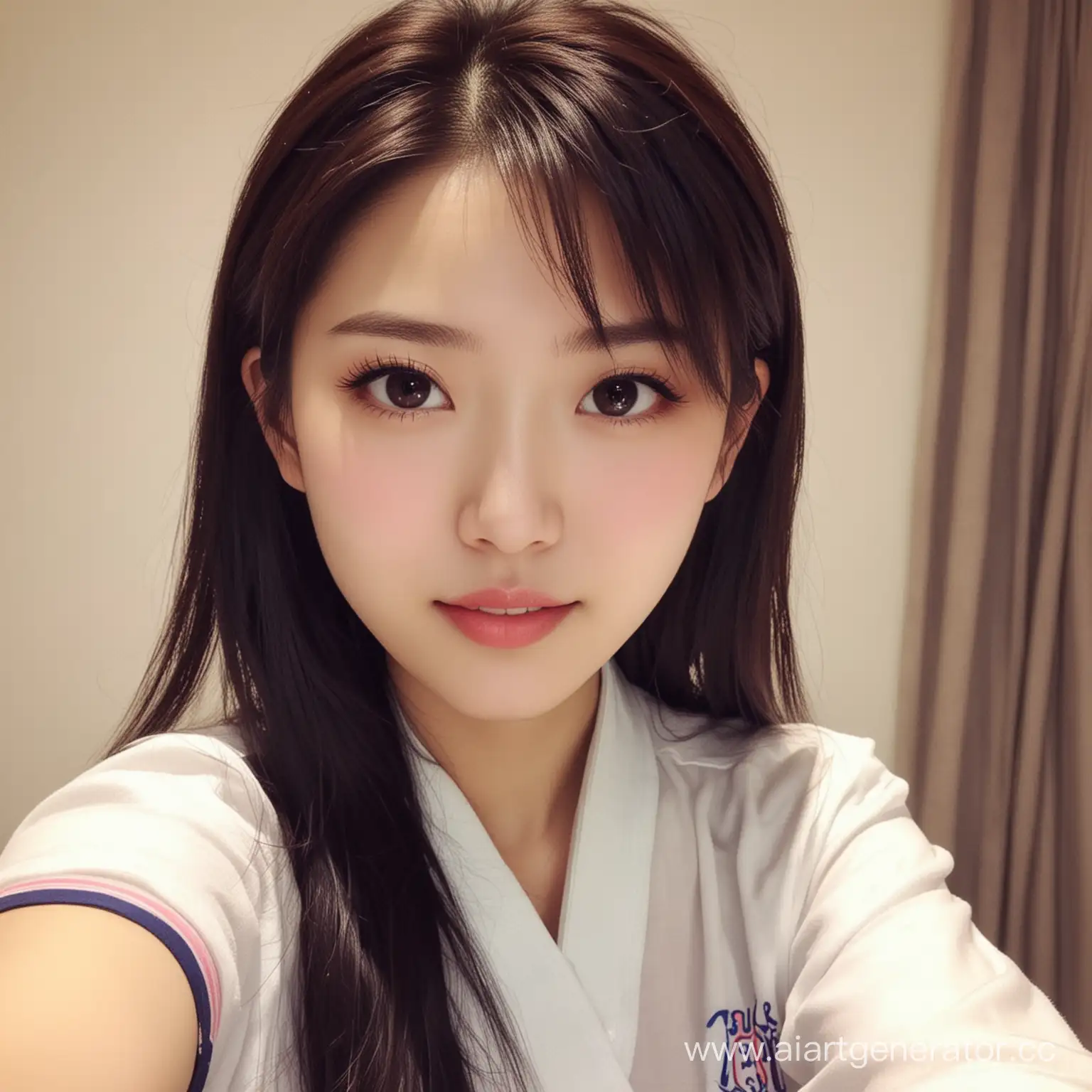 Beautiful-Chinese-Girl-Idol-Captures-Selfie-Moment