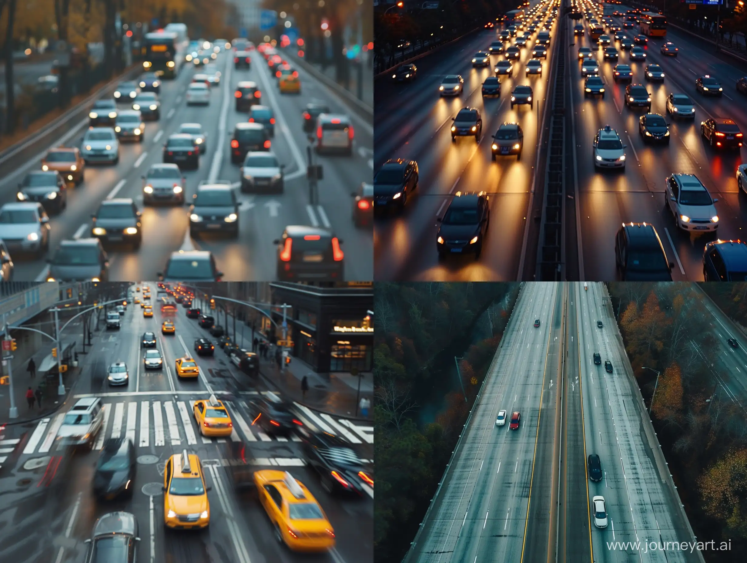Busy-Urban-Street-Traffic-at-Rush-Hour