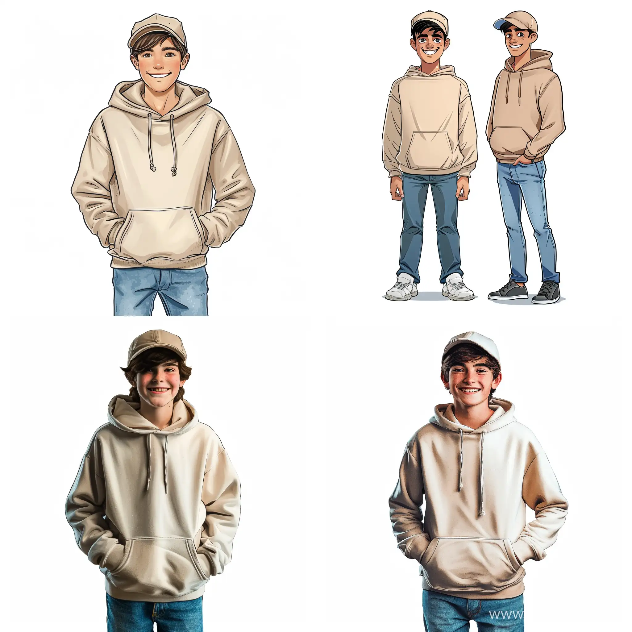Cheerful-14YearOld-Guy-in-Casual-Attire-on-White-Background
