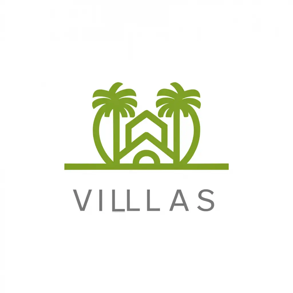 a logo design,with the text "villas", main symbol:villas,Moderate,be used in Travel industry,clear background