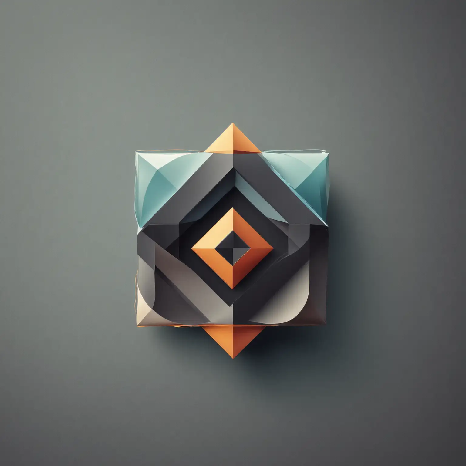 Geometric Shapes Icon in Sleek Modern Design