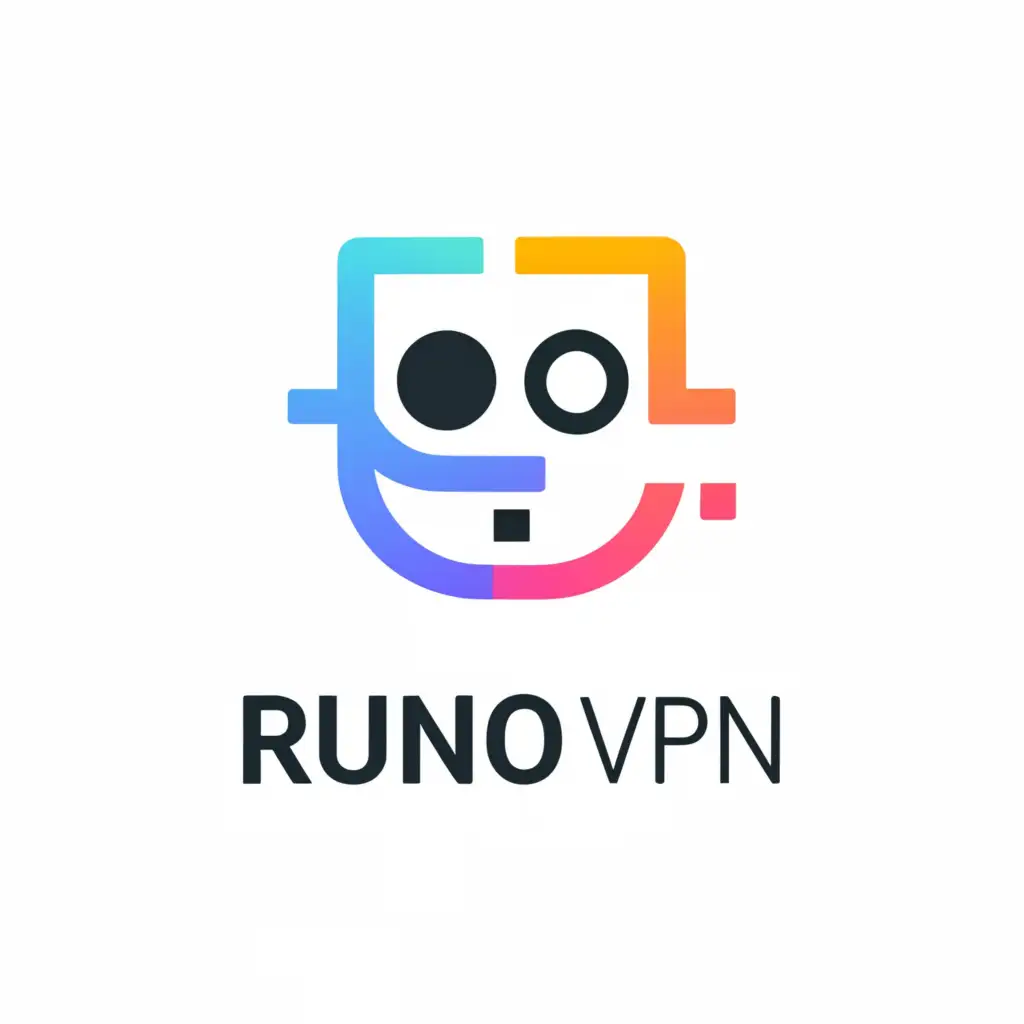 a logo design,with the text "Runo vpn", main symbol:Socket,Minimalistic,be used in Internet industry,clear background