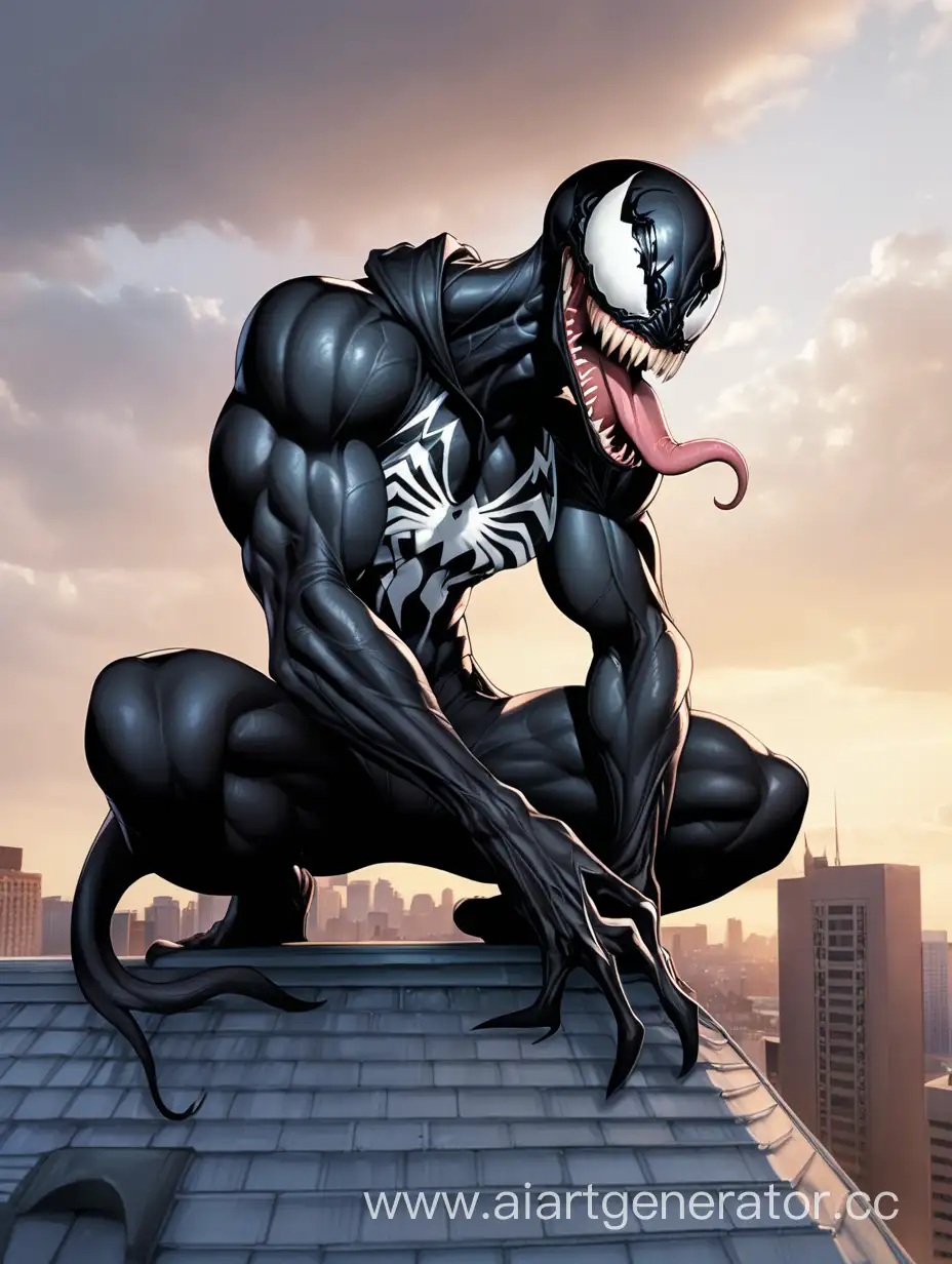 Menacing-Venom-on-City-Rooftop-Sinister-Symbiote-in-Sleeveless-Hoodie