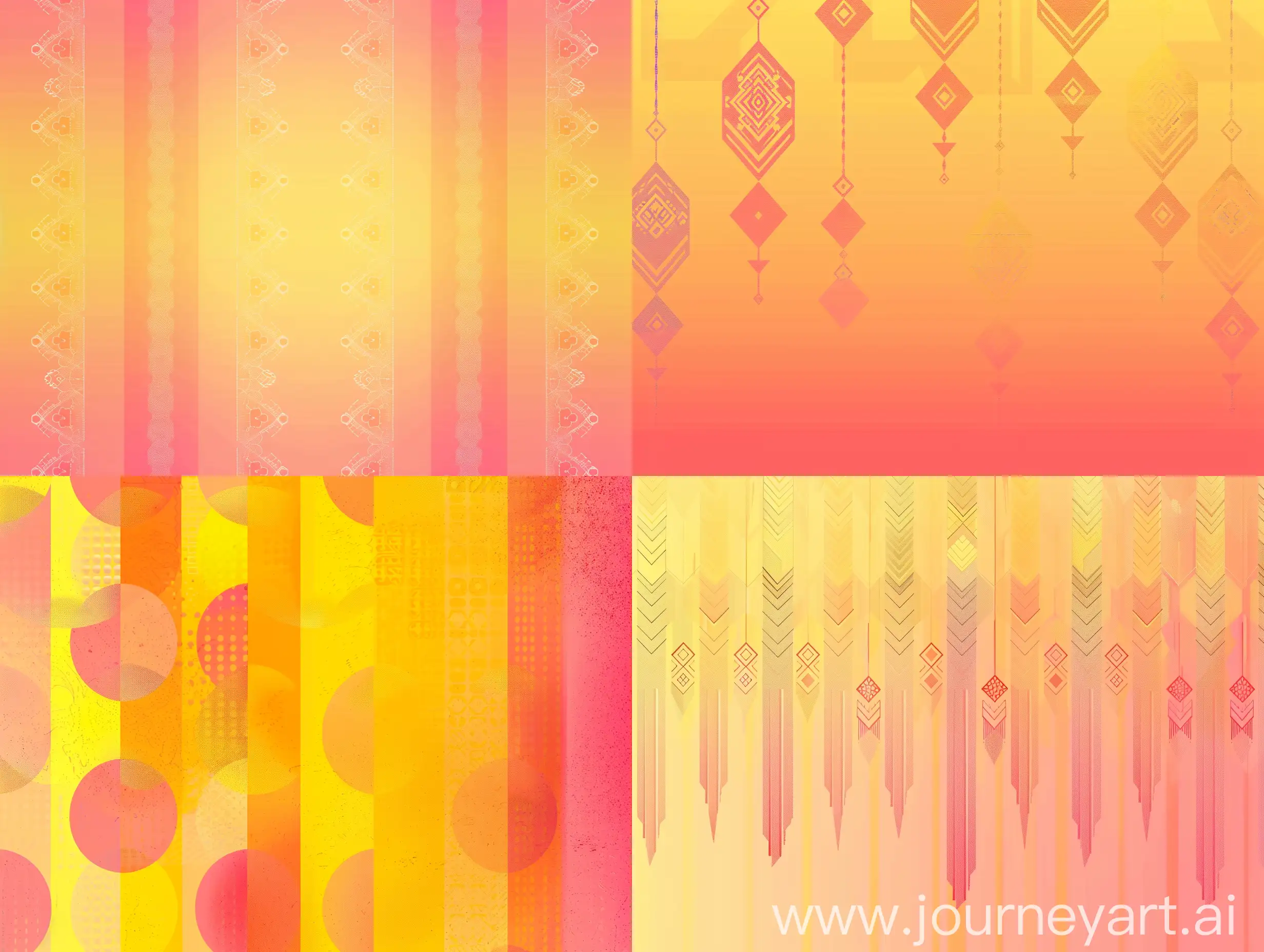 Vibrant-Geometric-Ornament-on-YellowOrangePink-Gradient-Background