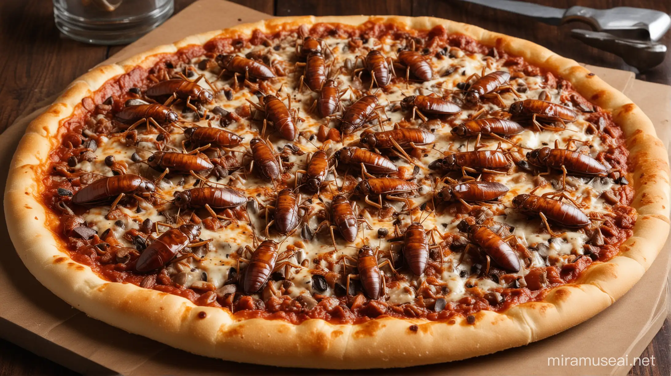 cockroach pizza