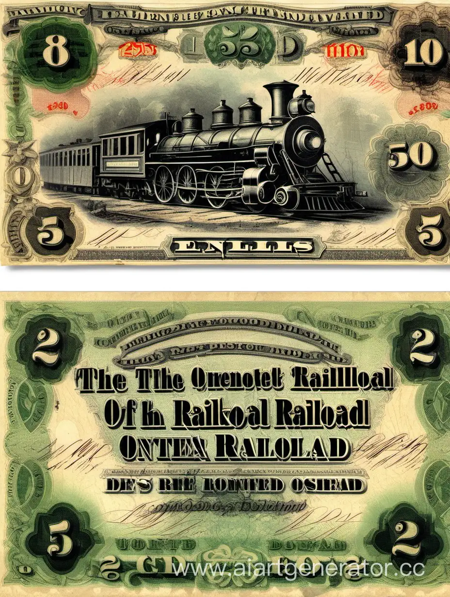 купюра валюта железной дороги
