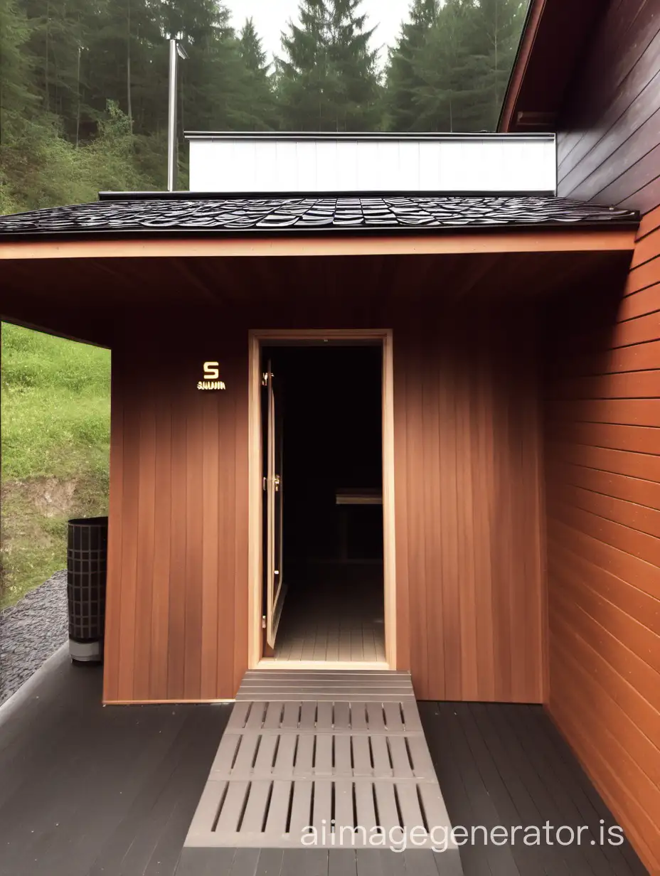 sauna's entrance picture smartphone camera quality