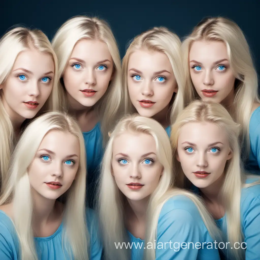 Group-Portrait-of-Ten-Blonde-Sisters-with-Blue-Eyes