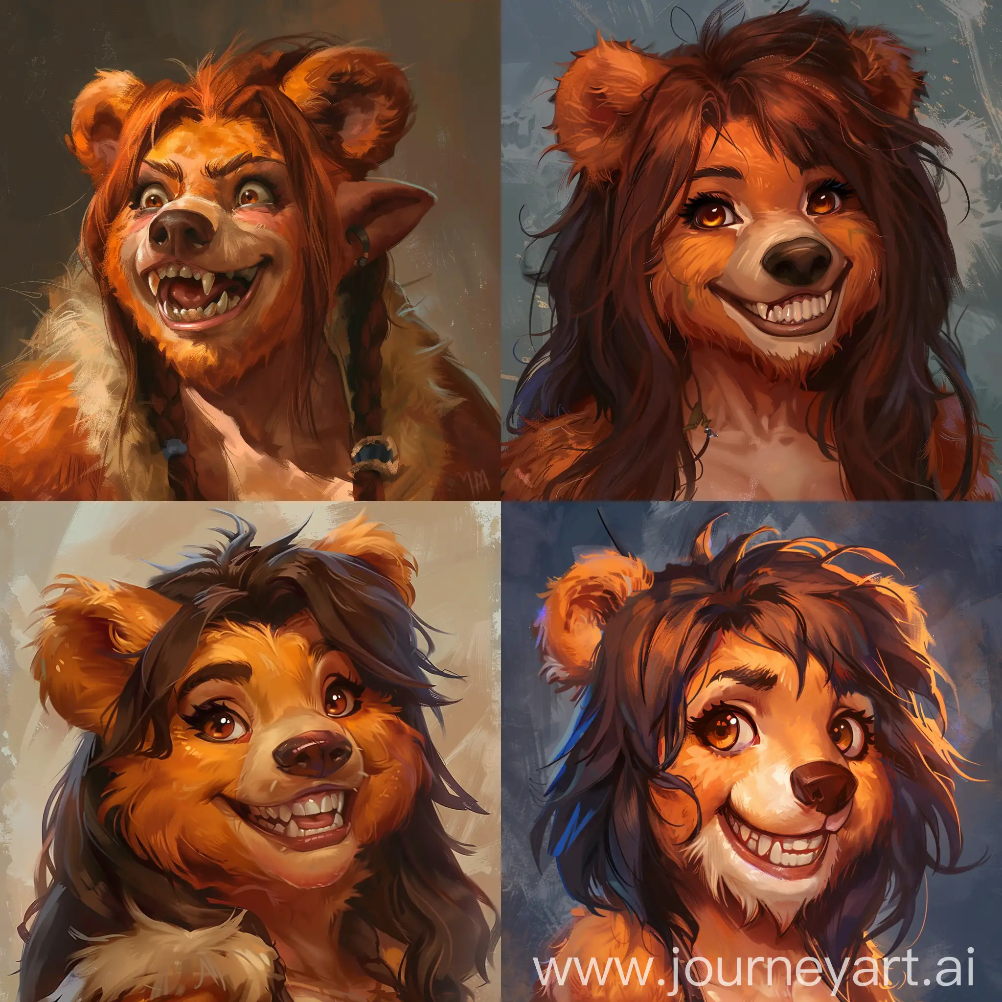 Cheerful-Female-Druid-Bear-with-Chubby-Appearance-and-Sardonic-Grin