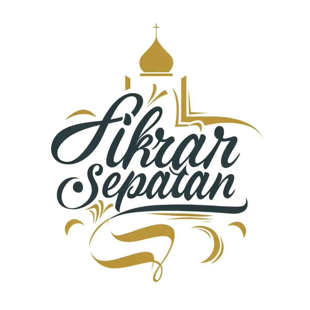 logo, LINE BREAK, with the text "IKRAR SEPATAN", typography, be used in Religious industry