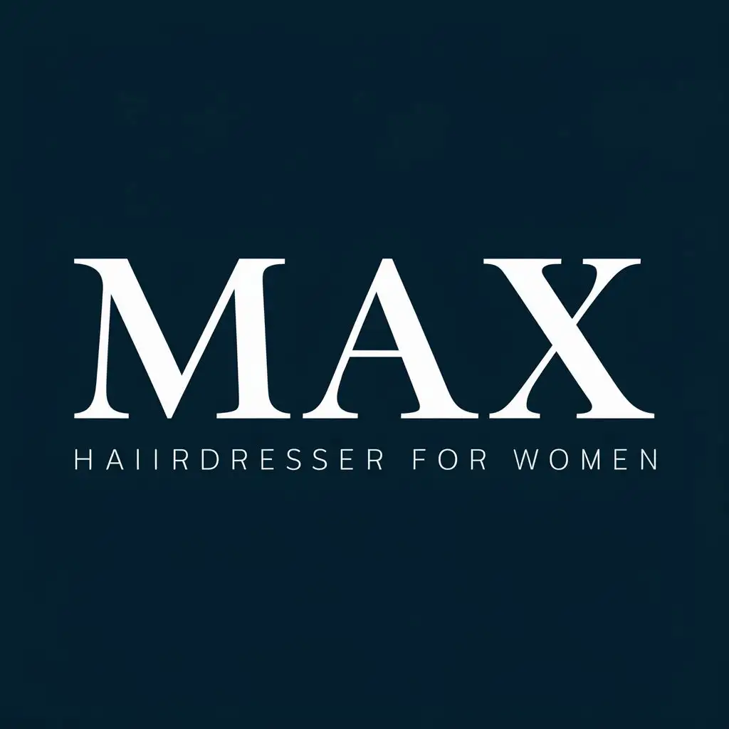 LOGO-Design-For-Max-Hairdresser-Elegant-Typography-Featuring-Max