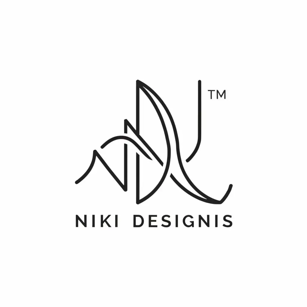a logo design,with the text "niki designs", main symbol:a letter N,Minimalista,be used in Belleza Spa industry,clear background