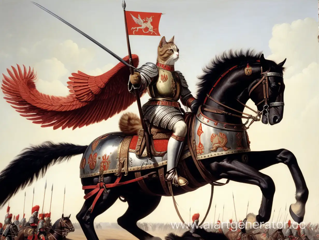 Majestic-Winged-Hussar-Cat-Riding-a-Gallant-Horse