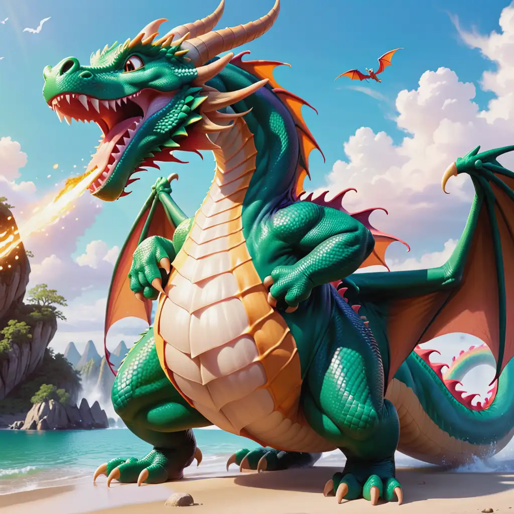 Majestic Dragon with Impressive Size and Features