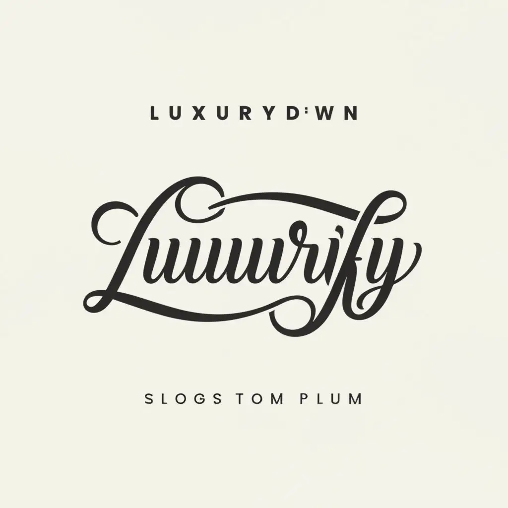 a logo design,with the text "luxurify", main symbol:LF,Moderate,clear background